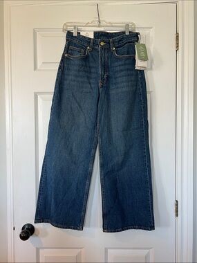 H&M Dark Blue Wide Leg Jeans